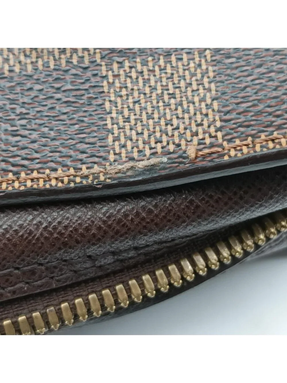 Louis Vuitton Triana Ebene Damier Canvas Handbag